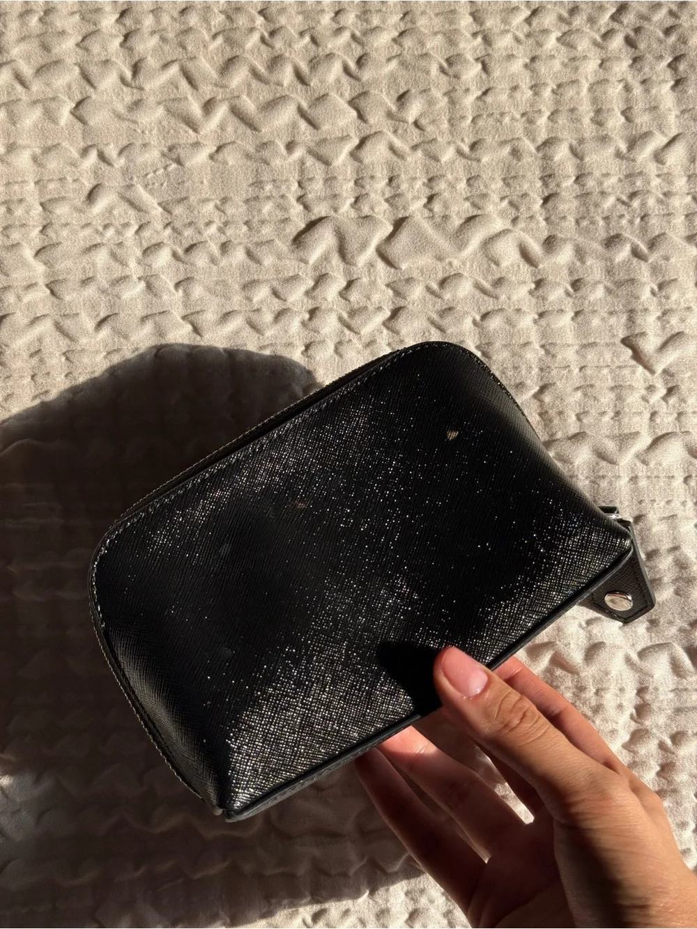 Vivienne Westwood Black Diamante Pouch Genuine Leather